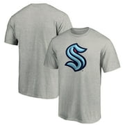 Men's Fanatics Heather Gray Seattle Kraken Big \u0026 Tall Primary Logo T-Shirt